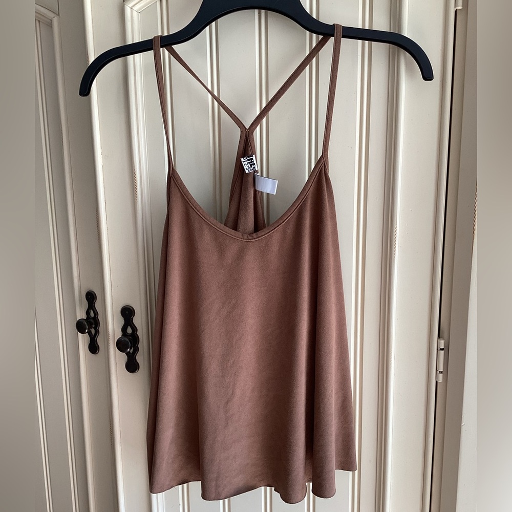 Free Press Suede Spaghetti Strap